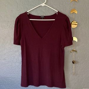 LEAVES TODAY-MAKE OFFER: Express V Neck Top